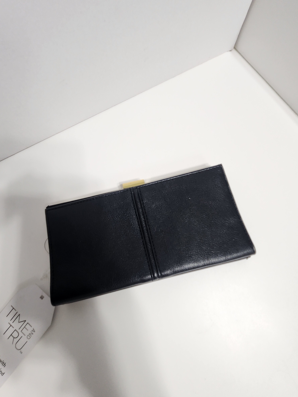 Time and Tru Black Men's Money Clip Wallet